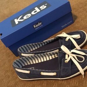 Keds navy boat shoe